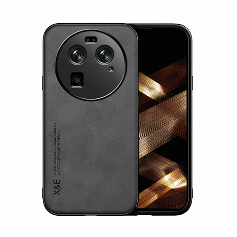 Funda Lujo Cuero Carcasa DY1 para Oppo Find X6 5G Negro