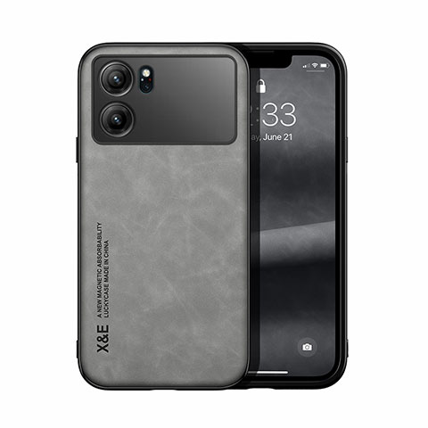 Funda Lujo Cuero Carcasa DY1 para Oppo K10 5G Gris