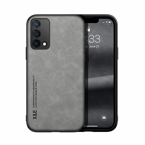 Funda Lujo Cuero Carcasa DY1 para Oppo K9 5G Gris