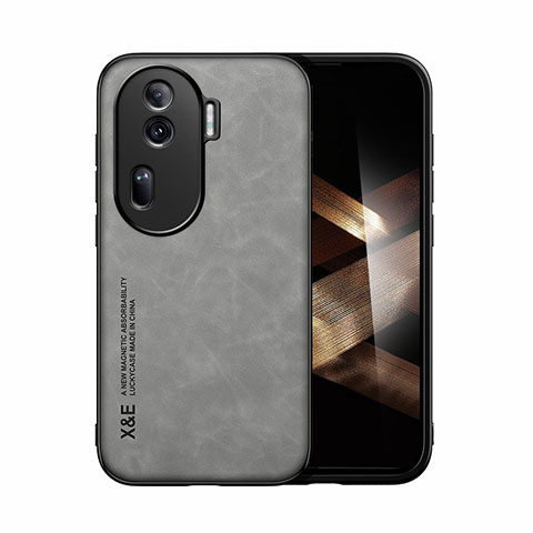 Funda Lujo Cuero Carcasa DY1 para Oppo Reno11 Pro 5G Gris