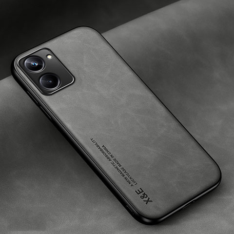 Funda Lujo Cuero Carcasa DY1 para Realme 10 4G Gris