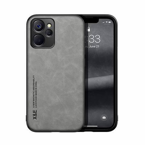 Funda Lujo Cuero Carcasa DY1 para Realme 10 5G Gris