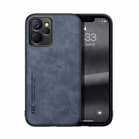 Funda Lujo Cuero Carcasa DY1 para Realme 9i 5G Azul