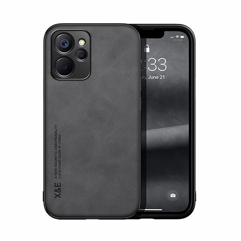 Funda Lujo Cuero Carcasa DY1 para Realme 9i 5G Negro