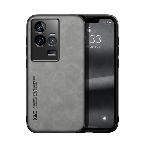 Funda Lujo Cuero Carcasa DY1 para Vivo iQOO 11 5G Gris