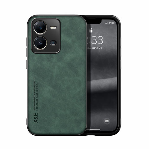 Funda Lujo Cuero Carcasa DY1 para Vivo V25e Verde