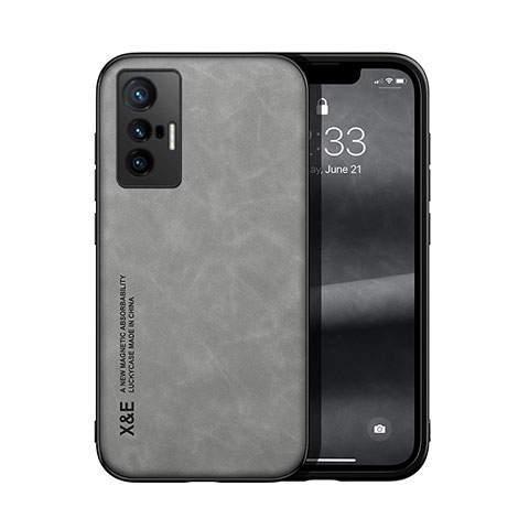 Funda Lujo Cuero Carcasa DY1 para Vivo X70t Gris