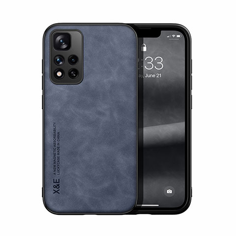 Funda Lujo Cuero Carcasa DY1 para Xiaomi Mi 11i 5G (2022) Azul