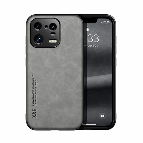 Funda Lujo Cuero Carcasa DY1 para Xiaomi Mi 13 Pro 5G Gris