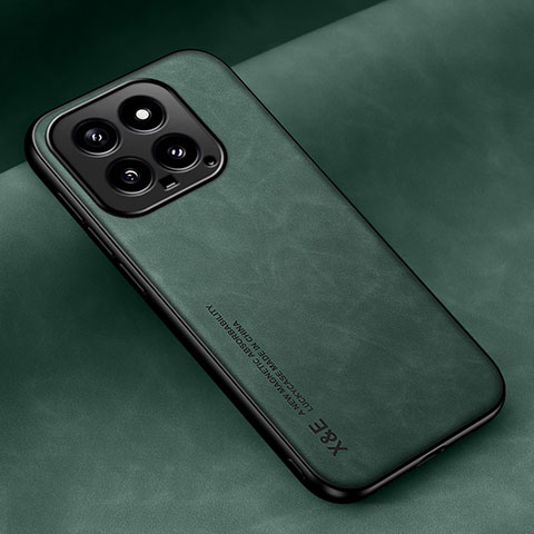 Funda Lujo Cuero Carcasa DY1 para Xiaomi Mi 14 5G Verde