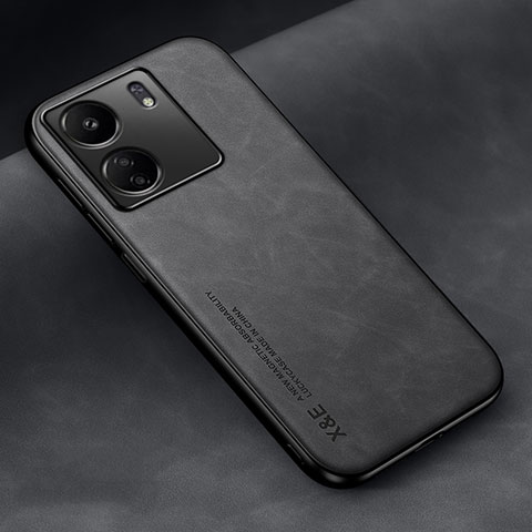 Funda Lujo Cuero Carcasa DY1 para Xiaomi Poco C65 Negro