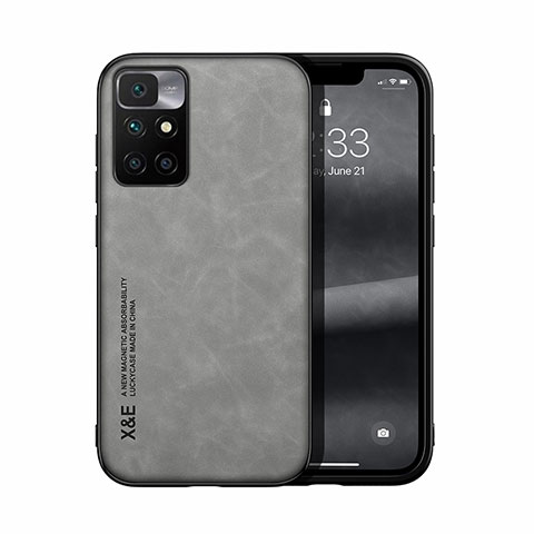 Funda Lujo Cuero Carcasa DY1 para Xiaomi Redmi 10 (2022) Gris