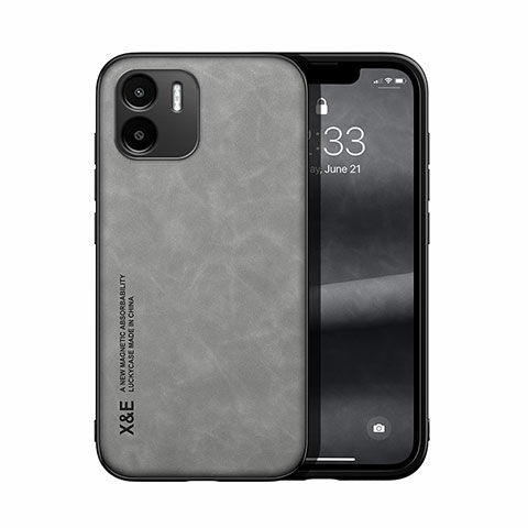 Funda Lujo Cuero Carcasa DY1 para Xiaomi Redmi A1 Gris