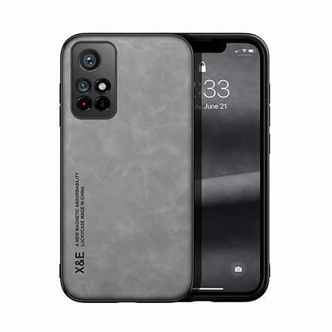 Funda Lujo Cuero Carcasa DY1 para Xiaomi Redmi Note 11S 5G Gris