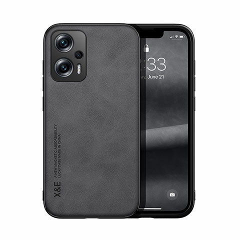 Funda Lujo Cuero Carcasa DY1 para Xiaomi Redmi Note 11T Pro 5G Negro