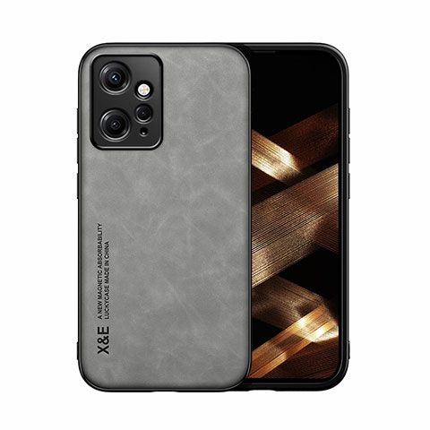 Funda Lujo Cuero Carcasa DY1 para Xiaomi Redmi Note 12 4G Gris