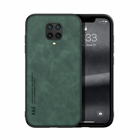 Funda Lujo Cuero Carcasa DY1 para Xiaomi Redmi Note 9 Pro Verde