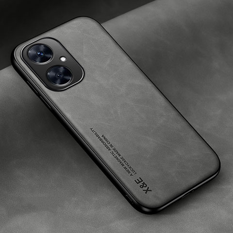 Funda Lujo Cuero Carcasa DY2 para Huawei Nova 11i Gris