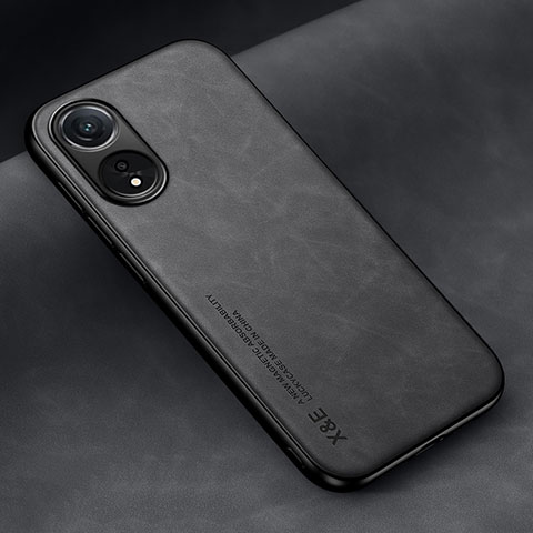 Funda Lujo Cuero Carcasa DY2 para Oppo A38 Negro