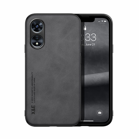 Funda Lujo Cuero Carcasa DY2 para Oppo A58 5G Negro