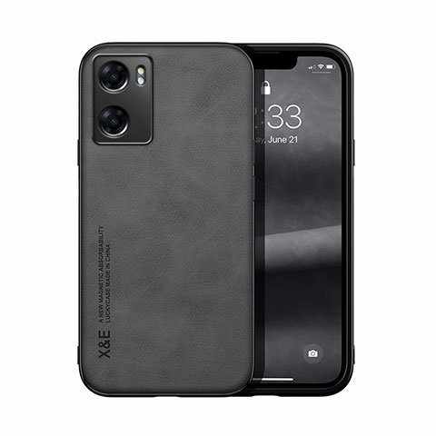 Funda Lujo Cuero Carcasa DY2 para Oppo A77s Negro