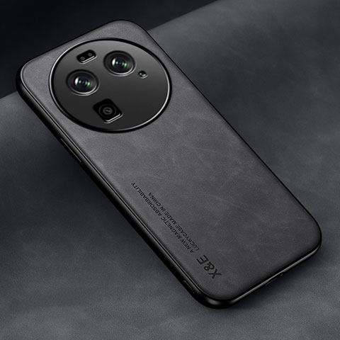 Funda Lujo Cuero Carcasa DY2 para Oppo Find X6 5G Negro