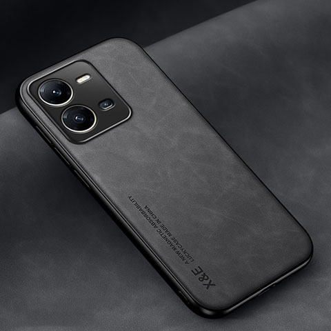 Funda Lujo Cuero Carcasa DY2 para Vivo V25e Negro