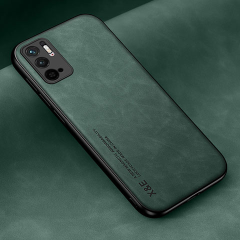 Funda Lujo Cuero Carcasa DY2 para Xiaomi POCO M3 Pro 5G Verde