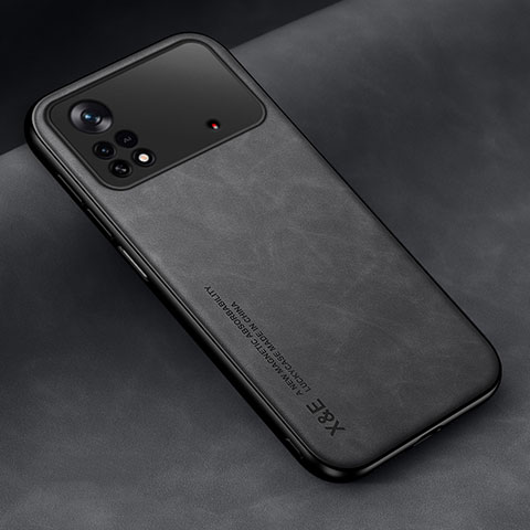 Funda Lujo Cuero Carcasa DY2 para Xiaomi Poco X4 Pro 5G Negro