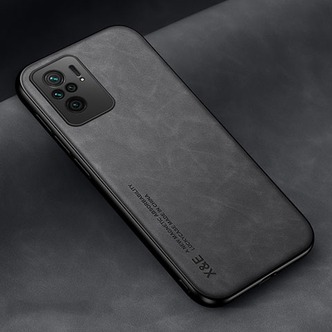 Funda Lujo Cuero Carcasa DY2 para Xiaomi Redmi Note 10 4G Negro