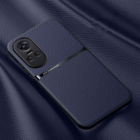 Funda Lujo Cuero Carcasa DY3 para Oppo Reno10 Pro 5G Azul