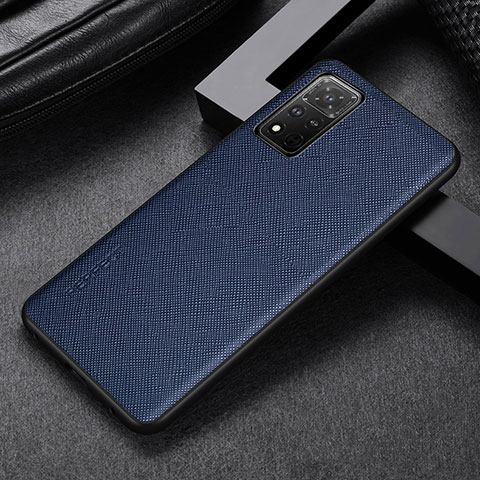 Funda Lujo Cuero Carcasa GS1 para Huawei Honor V40 5G Azul