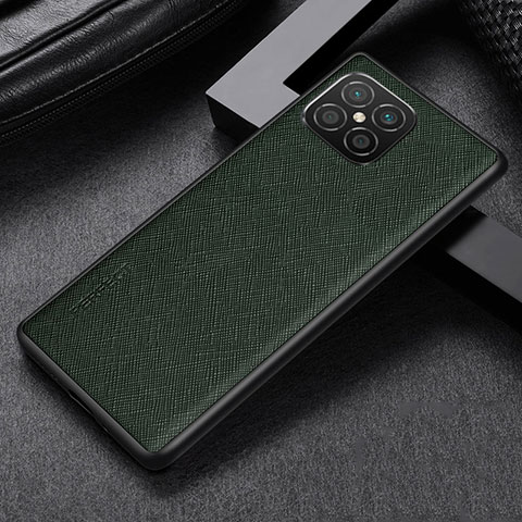 Funda Lujo Cuero Carcasa GS1 para Huawei Nova 8 SE 4G Verde