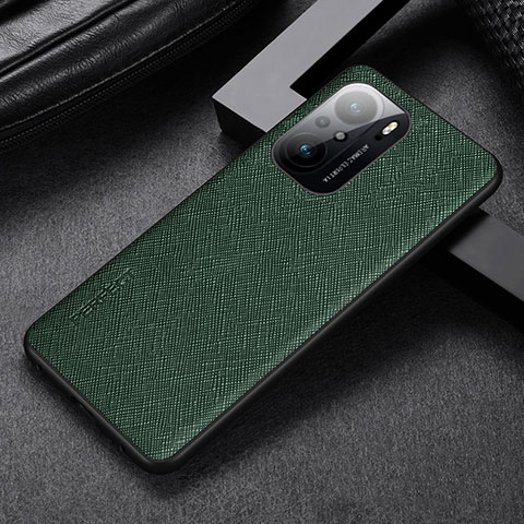 Funda Lujo Cuero Carcasa GS1 para Xiaomi Redmi K40 5G Verde