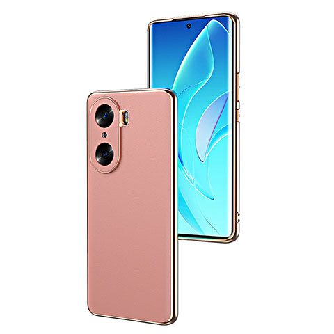 Funda Lujo Cuero Carcasa GS2 para Huawei Honor 60 Pro 5G Oro Rosa