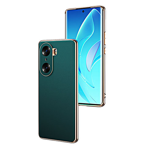 Funda Lujo Cuero Carcasa GS2 para Huawei Honor 60 Pro 5G Verde