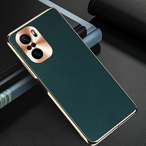 Funda Lujo Cuero Carcasa GS2 para Xiaomi Poco F3 5G Verde