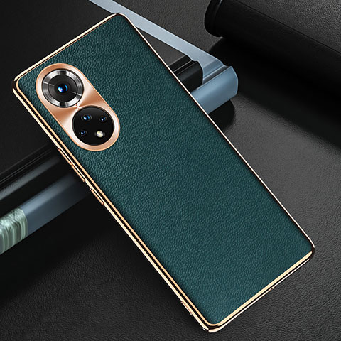 Funda Lujo Cuero Carcasa GS3 para Huawei Honor 50 5G Verde