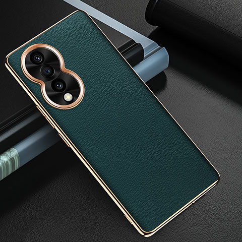 Funda Lujo Cuero Carcasa GS3 para Huawei Honor 80 5G Verde