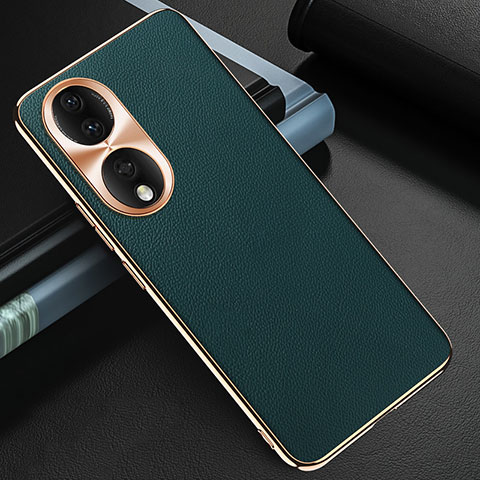 Funda Lujo Cuero Carcasa GS3 para Huawei Honor 90 5G Verde