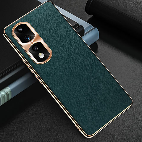 Funda Lujo Cuero Carcasa GS3 para Huawei Honor 90 Pro 5G Verde