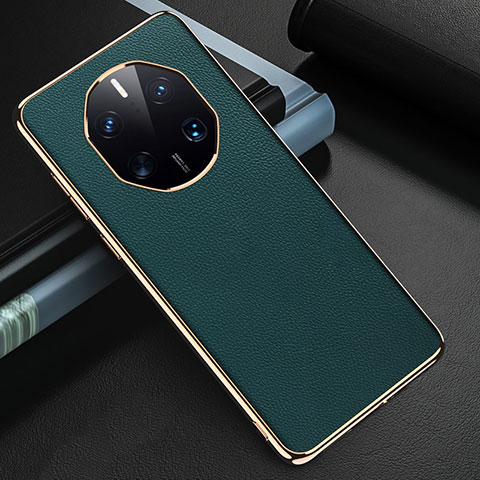 Funda Lujo Cuero Carcasa GS3 para Huawei Mate 50 RS Verde