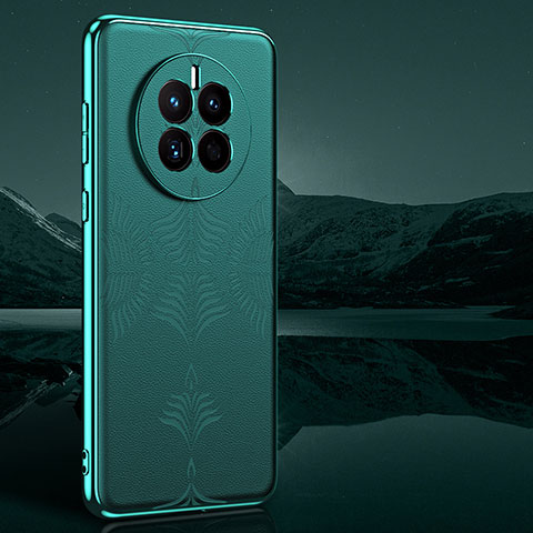 Funda Lujo Cuero Carcasa GS4 para Huawei Mate 50 Verde