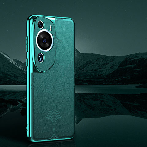 Funda Lujo Cuero Carcasa GS4 para Huawei P60 Art Verde