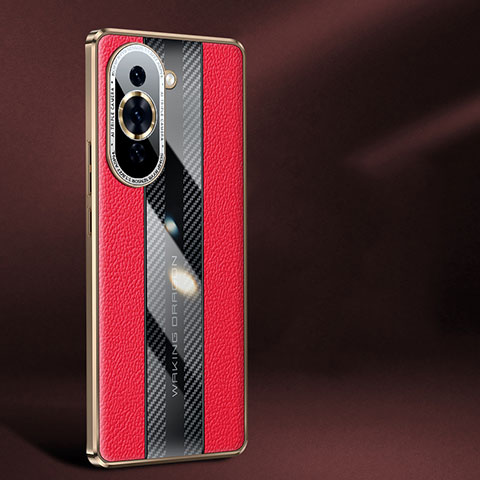 Funda Lujo Cuero Carcasa JB1 para Huawei Nova 10 Pro Rojo