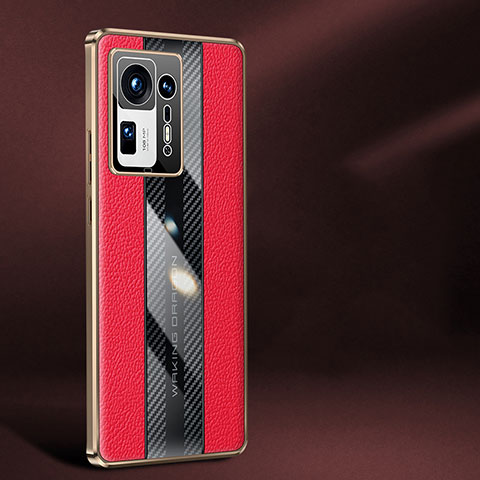 Funda Lujo Cuero Carcasa JB1 para Xiaomi Mi Mix 4 5G Rojo