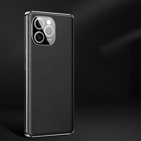 Funda Lujo Cuero Carcasa JB2 para Huawei Honor 60 SE 5G Negro