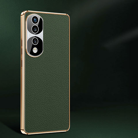 Funda Lujo Cuero Carcasa JB2 para Huawei Honor 70 Pro 5G Verde