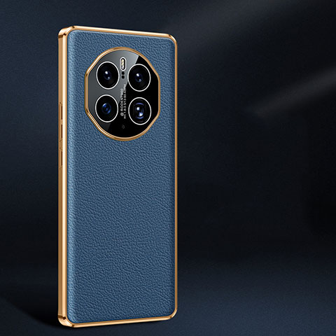 Funda Lujo Cuero Carcasa JB2 para Huawei Mate 50 Pro Azul