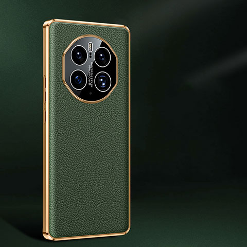 Funda Lujo Cuero Carcasa JB2 para Huawei Mate 50 Pro Verde